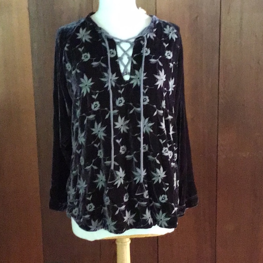 Johnny Was Sally Velvet Blouse